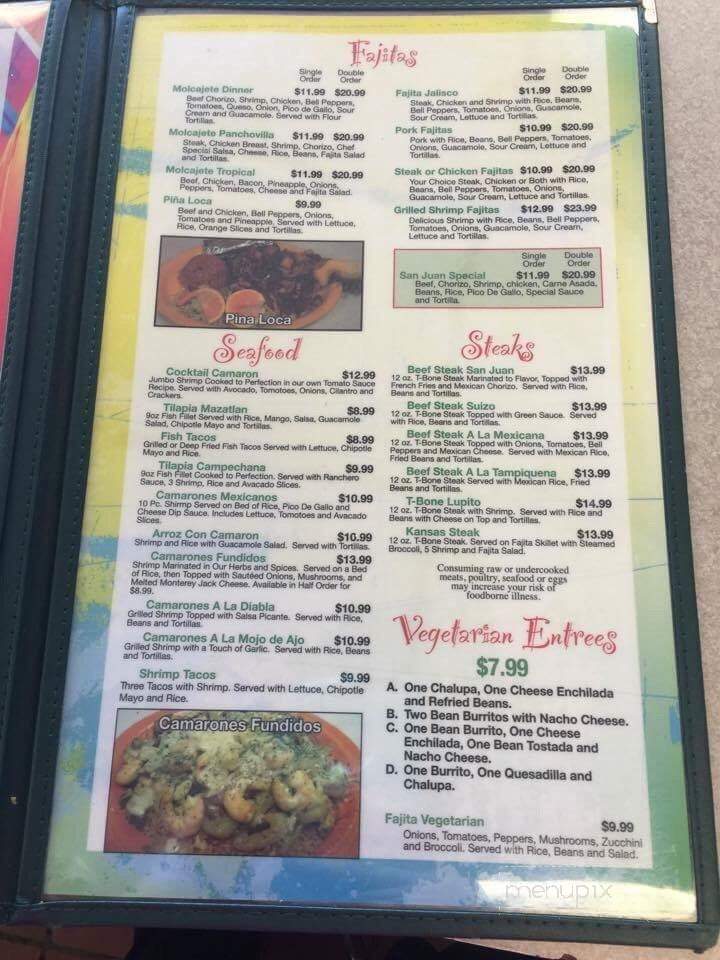 Tropical Mexican Restaurant - WaKeeney, KS menu_pic
