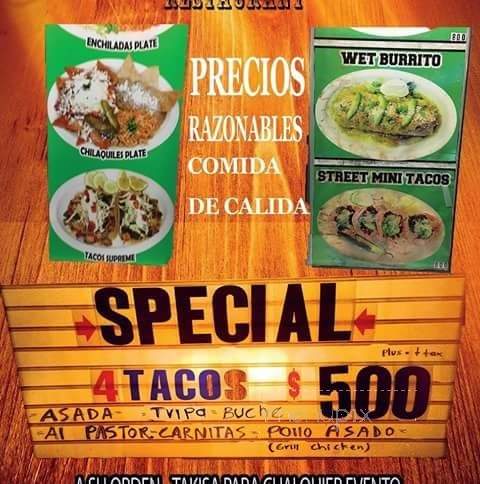 Village Taco - Fallbrook, CA menu_pic
