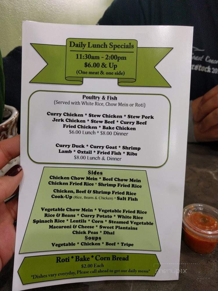 Tropical Revival Restaurant & Catering - Whitestone, NY menu_pic