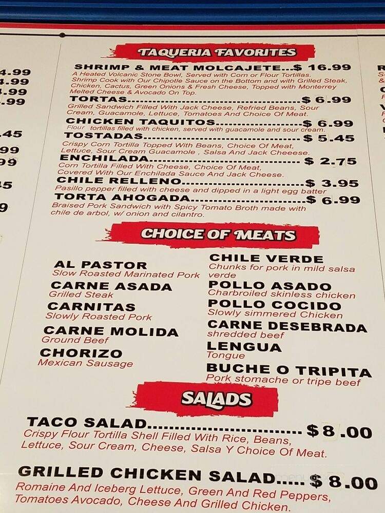 /28357201/Taqueria-Ahi-Menu-Sutter-Creek-CA - Sutter Creek, CA