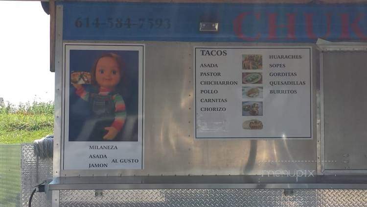 Chucki's Tacos - Columbus, OH menu_pic