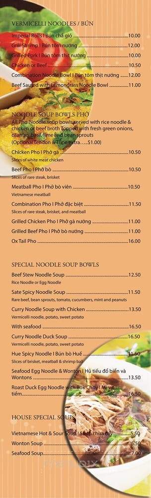 Basilic Vietnamese Grill - North Miami, FL menu_pic