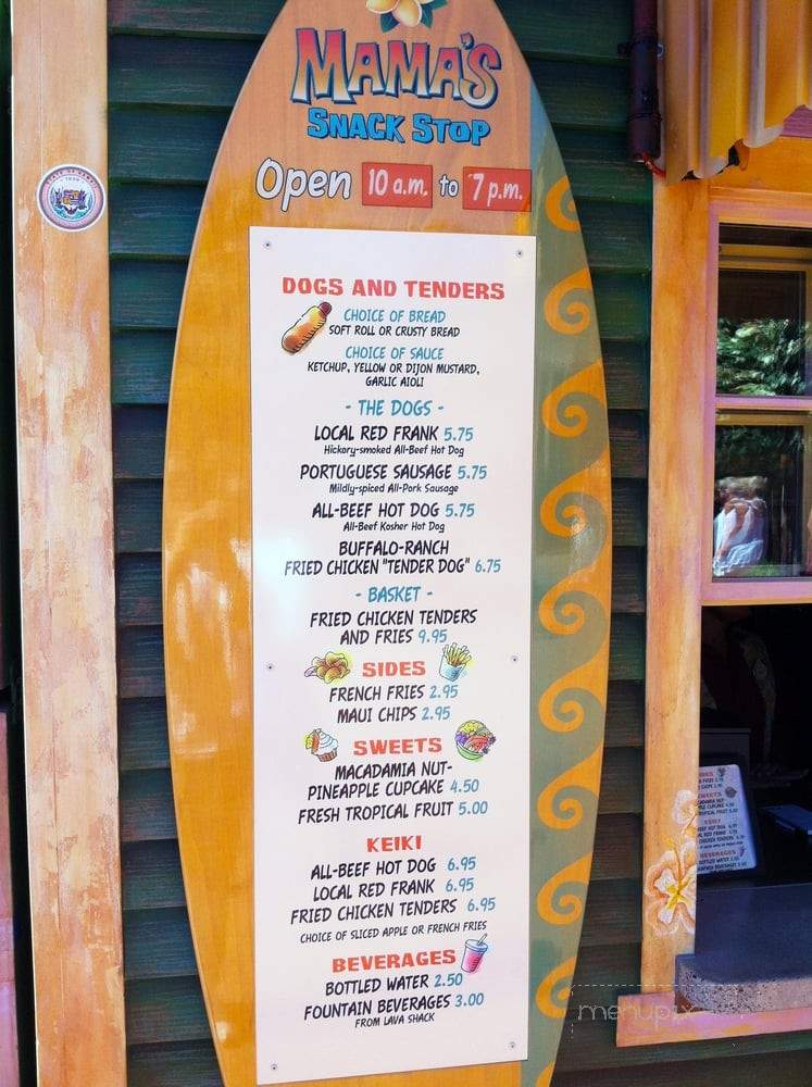 Mama's Snack Stop - Kapolei, HI menu_pic