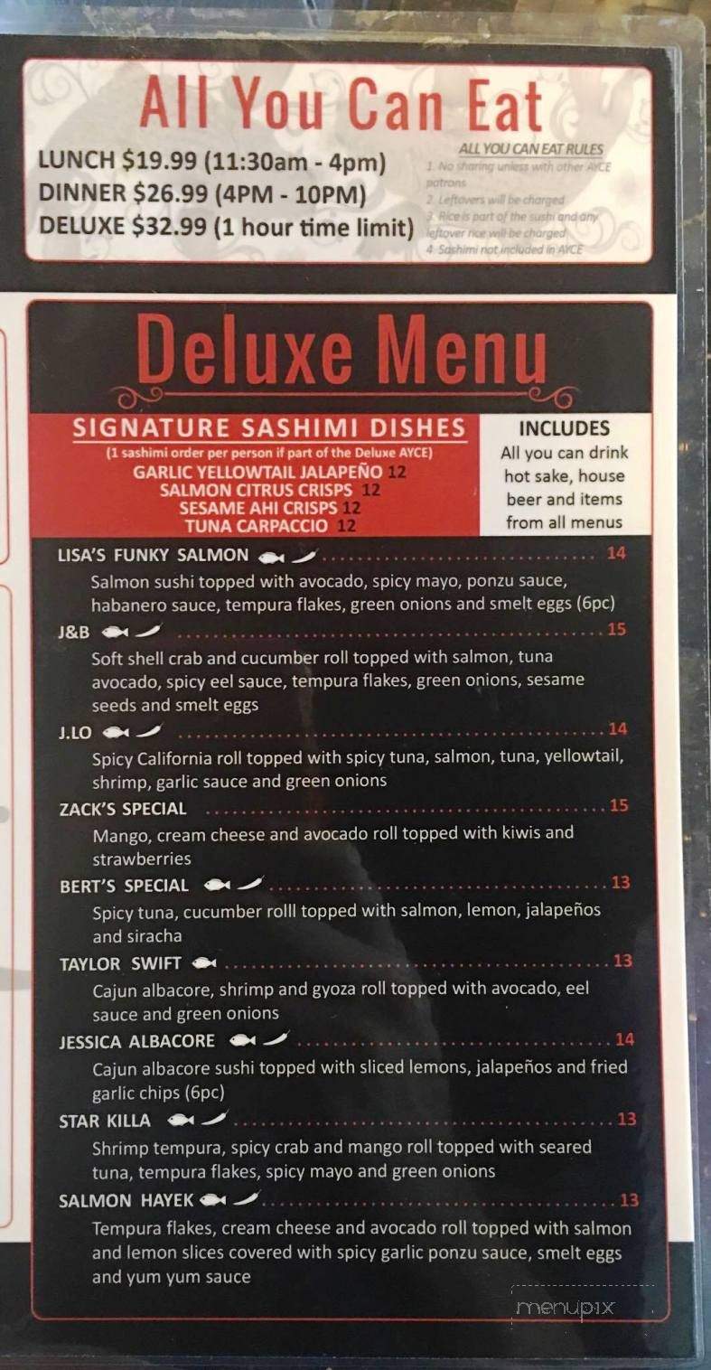 Tokyo Sushi House II - North Las Vegas, NV menu_pic