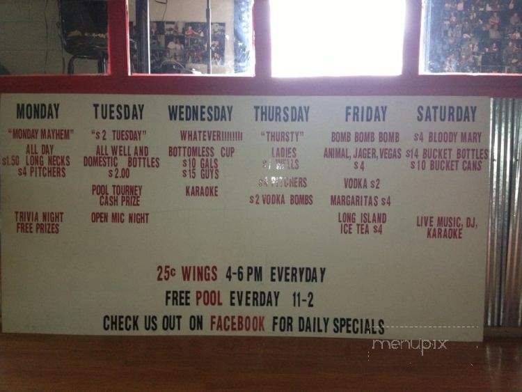 Julies Pub - Troy, MO menu_pic