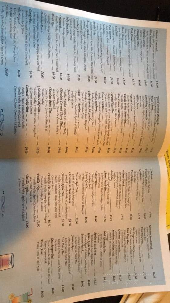 Lakeside Restaurant & Lounge - Drums, PA menu_pic