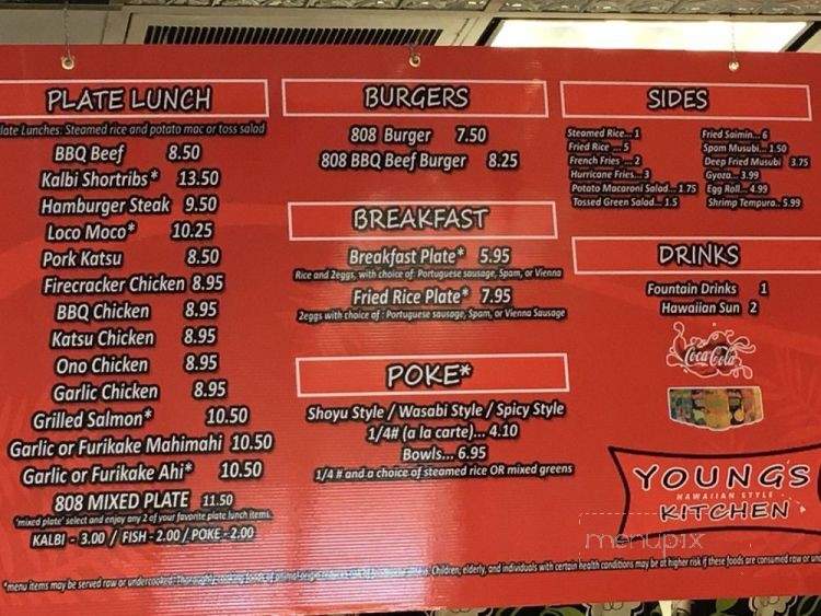 Youngs Kitchen - Las Vegas, NV menu_pic