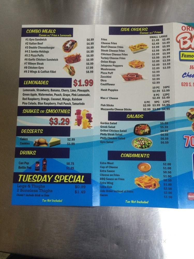 Baba's Famous Steak and Lemonade - Maywood, IL menu_pic