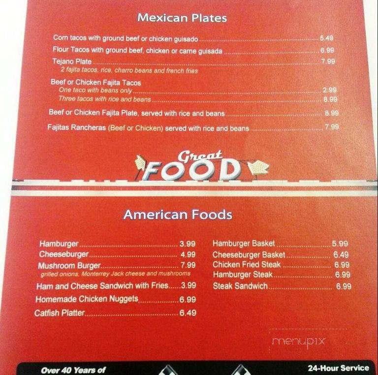 Diana's Diner - Weslaco, TX menu_pic