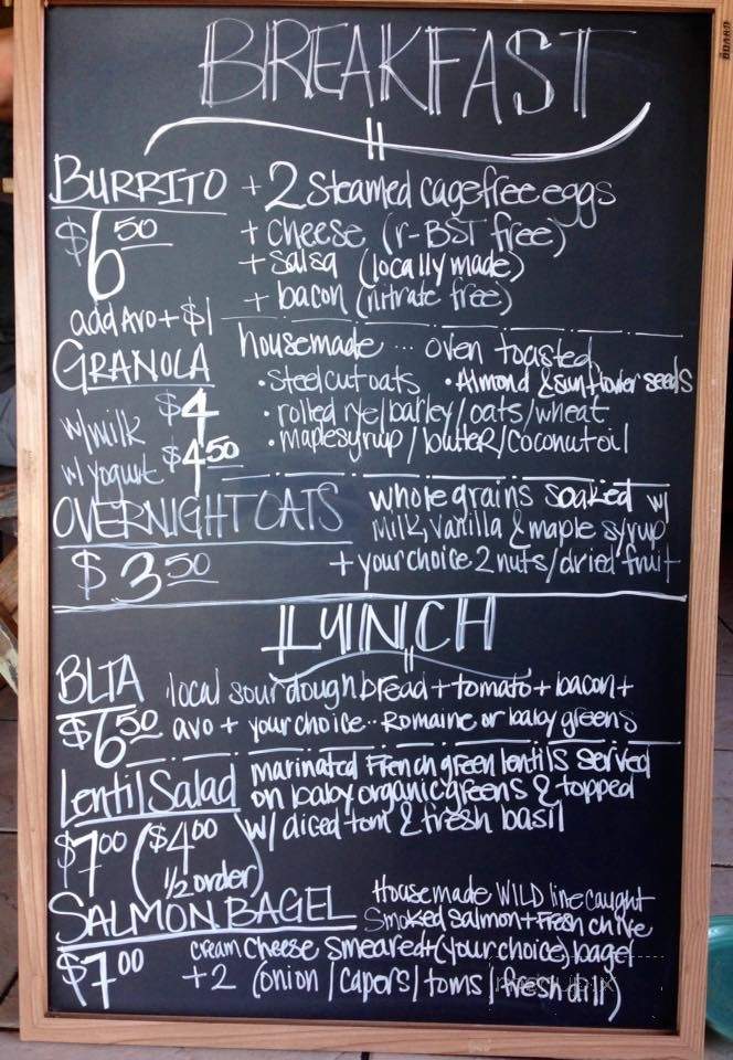 Cafe Niche - Grover Beach, CA menu_pic