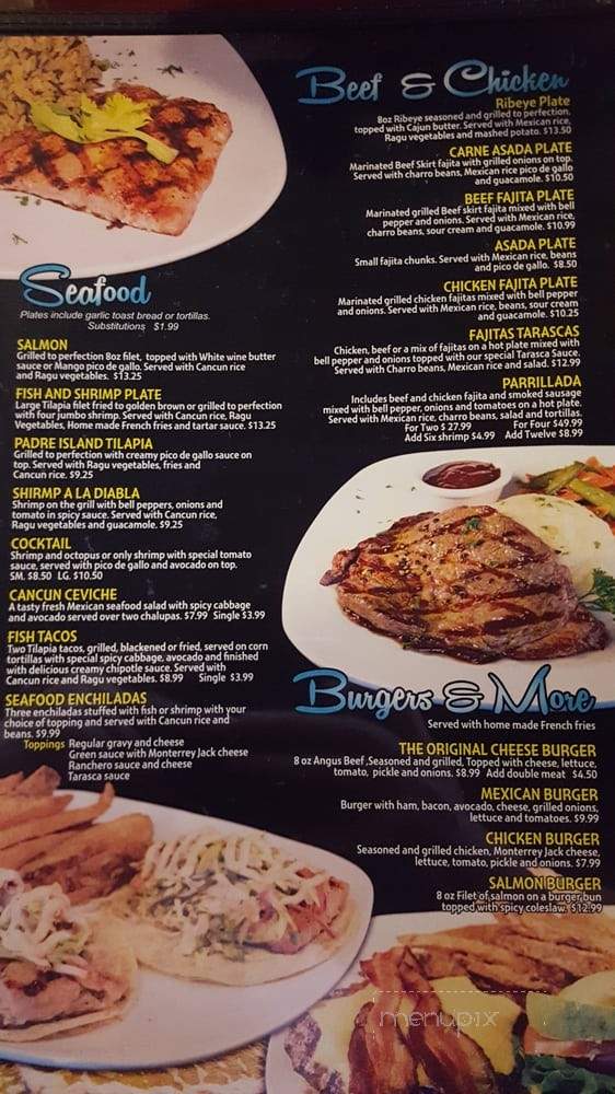 Cancun Bar and Grill - Corpus Christi, TX menu_pic