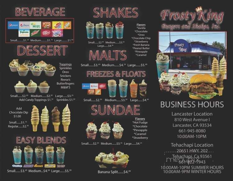 Frosty King - Antioch, CA menu_pic