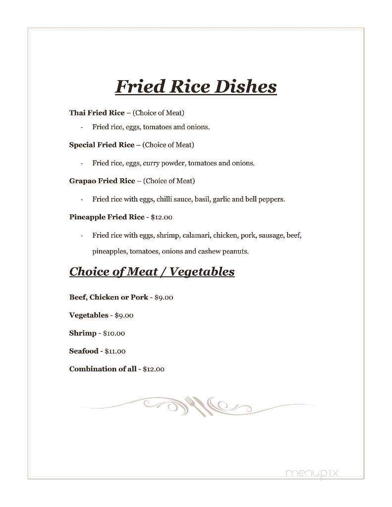 Thai Noodle - Atwater, CA menu_pic