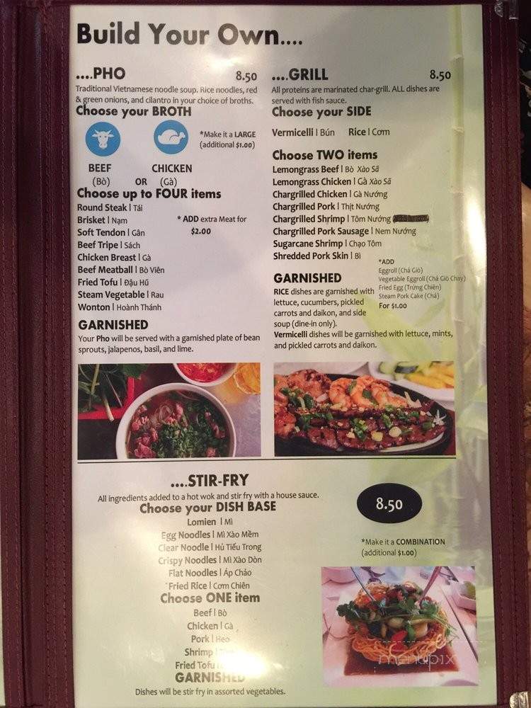 Typhoon Vietnamese Cuisine - Fayetteville, AR menu_pic