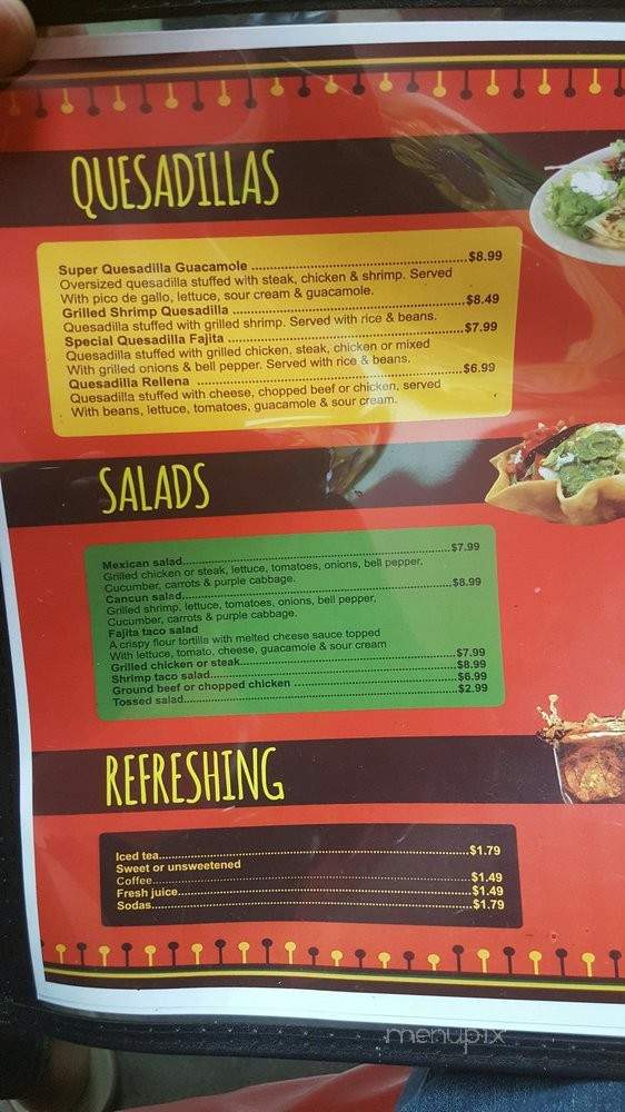 Guacamole - Cordova, TN menu_pic