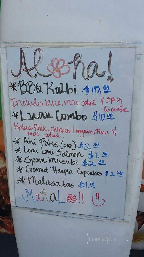 Big Aloha - Schertz, TX menu_pic