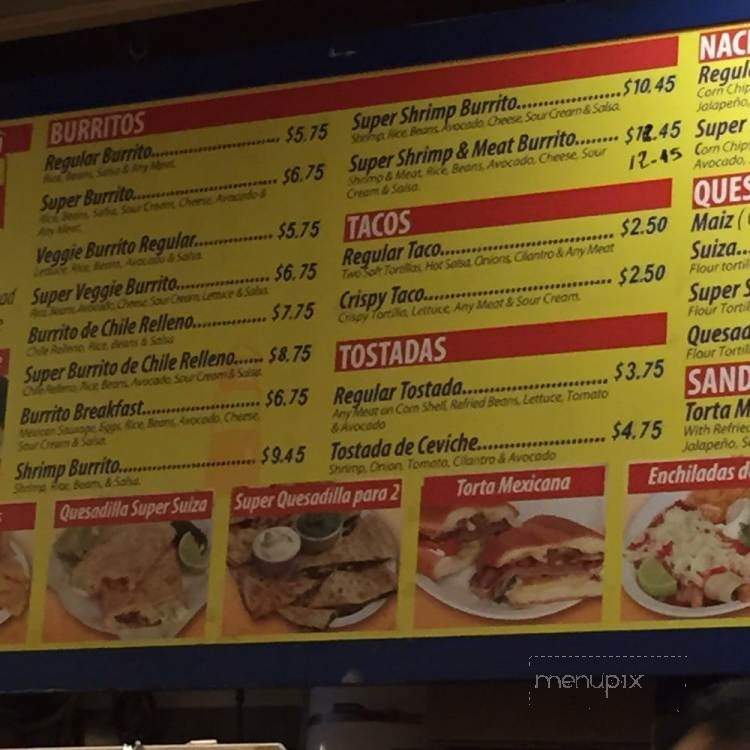 Taqueria El Farolito - San Francisco, CA menu_pic