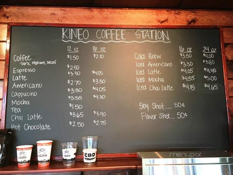 Kineo Coffee Station - Greenville, ME menu_pic