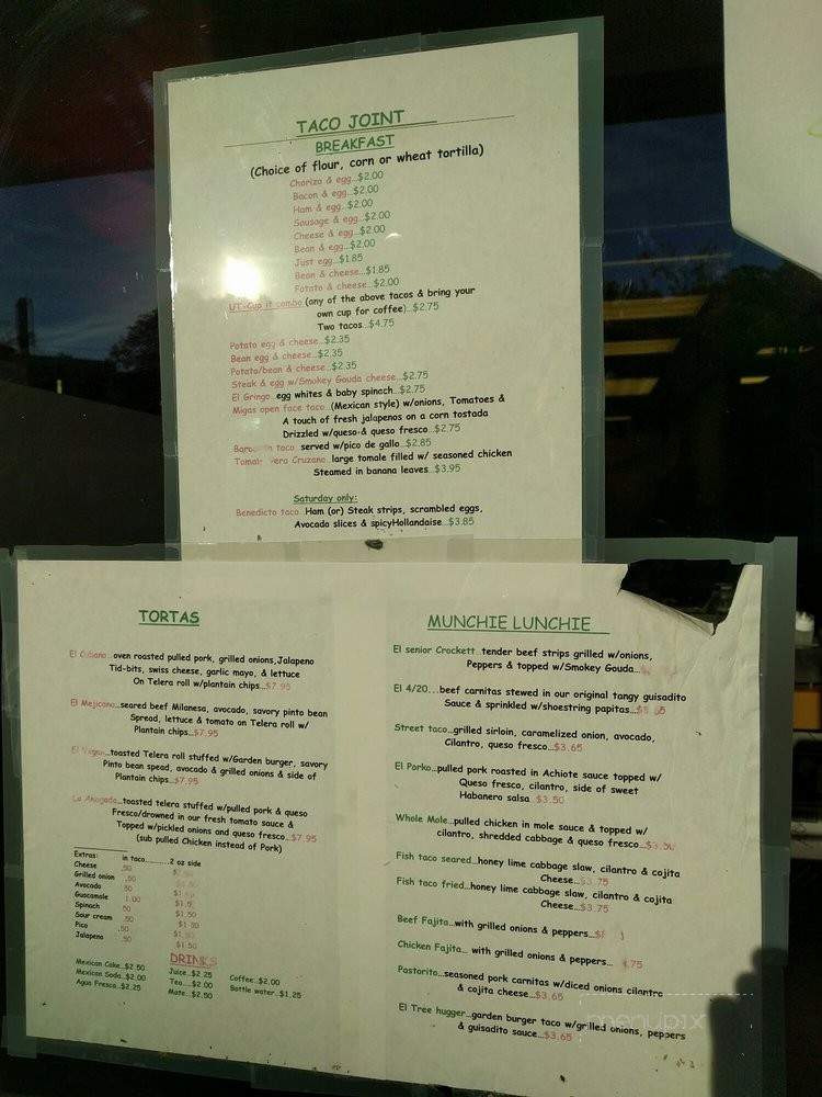 Taco Joint - Austin, TX menu_pic