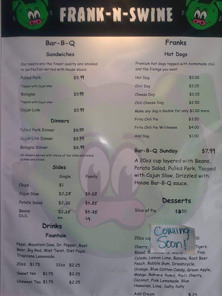 Frank-N-Swine - Muskogee, OK menu_pic