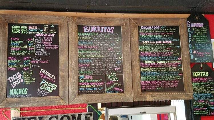 Mr Taco Loco - Fayetteville, AR menu_pic