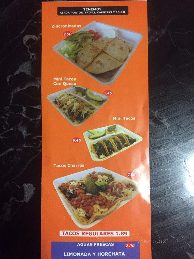 El Charro Food Truck - San Antonio, TX menu_pic