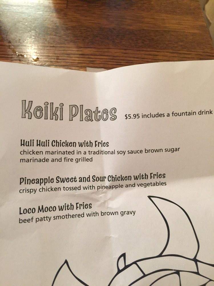 The Big Island Grill - Springfield, MO menu_pic
