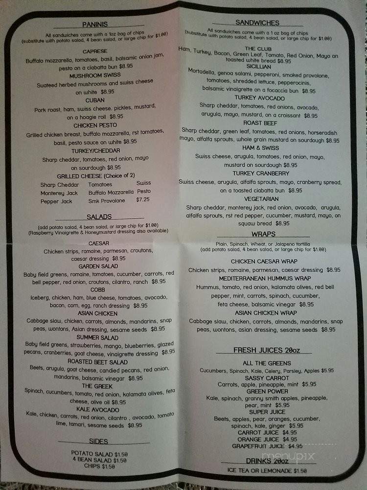 Deli on the Corner - Redlands, CA menu_pic
