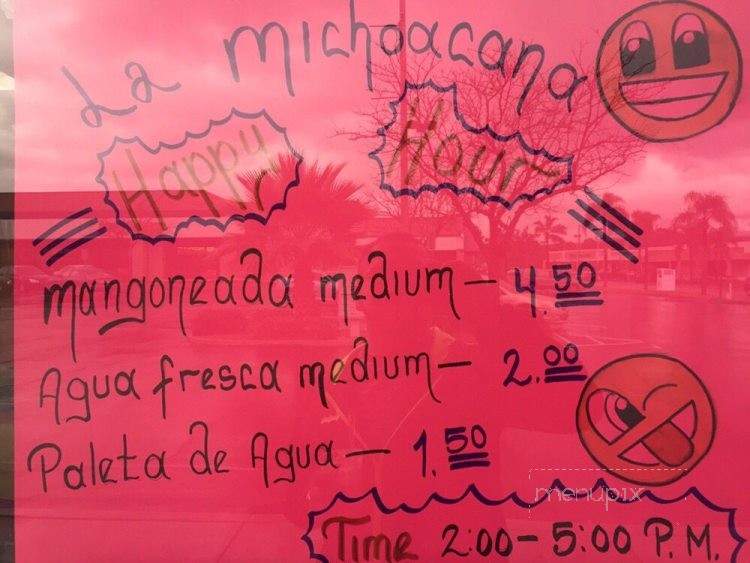 La Michoacana Redlands - Redlands, CA menu_pic