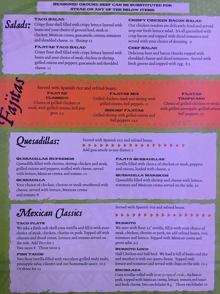 Gringos Mexican Bar And Grill - Hinton, IA menu_pic