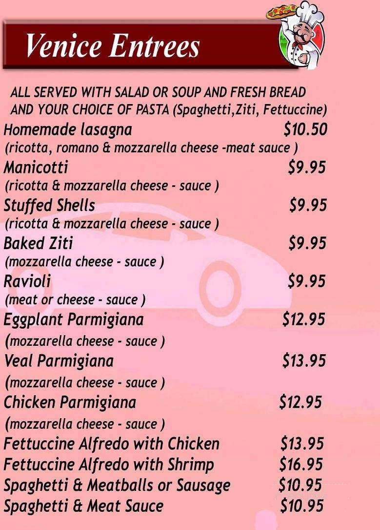 Venice Pizza and Pasta - Lutz, FL menu_pic