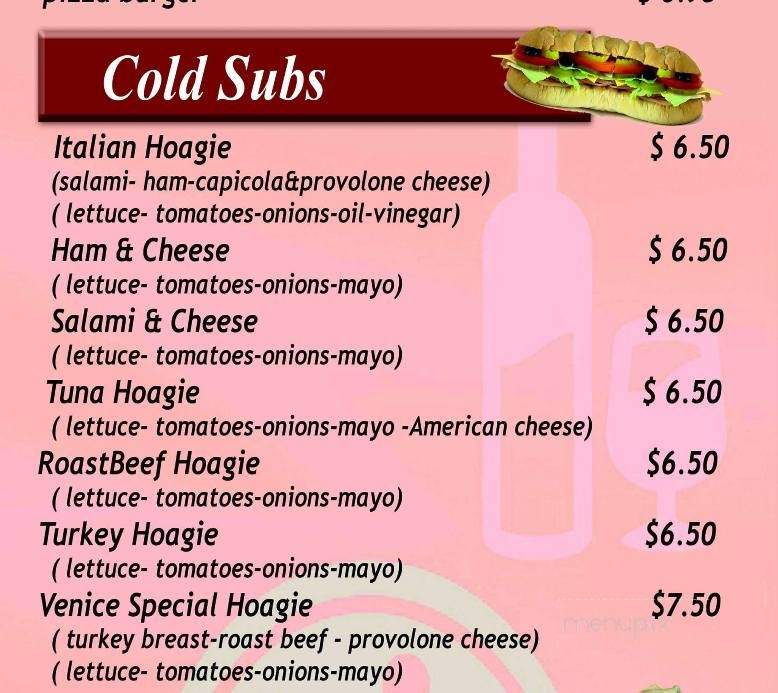 Venice Pizza and Pasta - Lutz, FL menu_pic