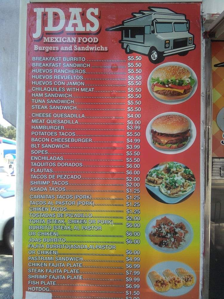 Jdas Mexican Food - Altadena, CA menu_pic