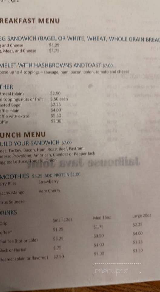 Jailhouse Java Joint - Kemmerer, WY menu_pic