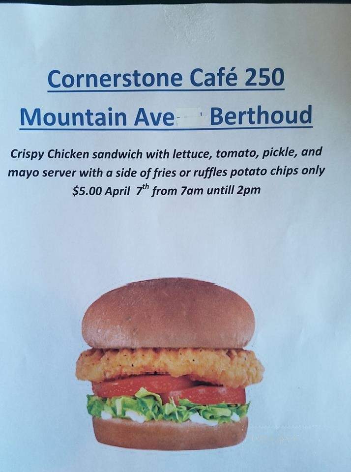 Cornerstone Cafe - Berthoud, CO menu_pic