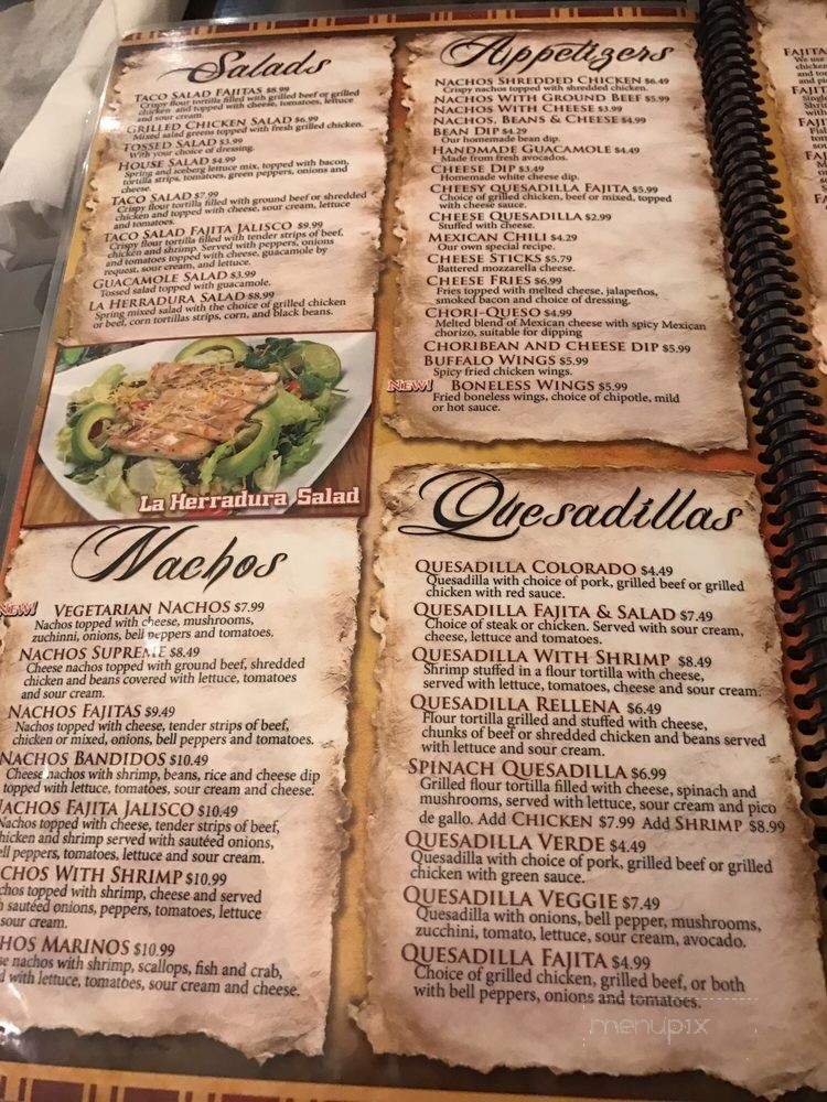 La Herradura Mexican Bar & Grill - Bardstown, KY menu_pic