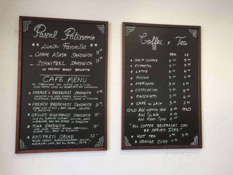 Pascal Patisserie and Cafe - Woodland Hills, CA menu_pic