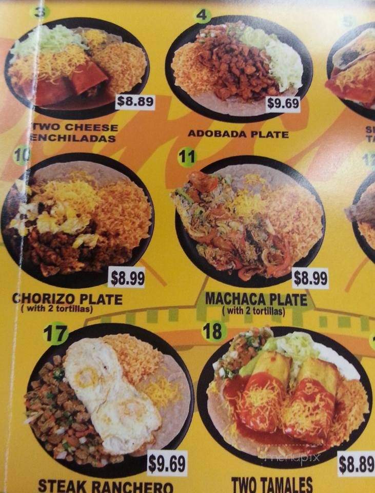 Pancho's Mexican Food - Springfield, MO menu_pic