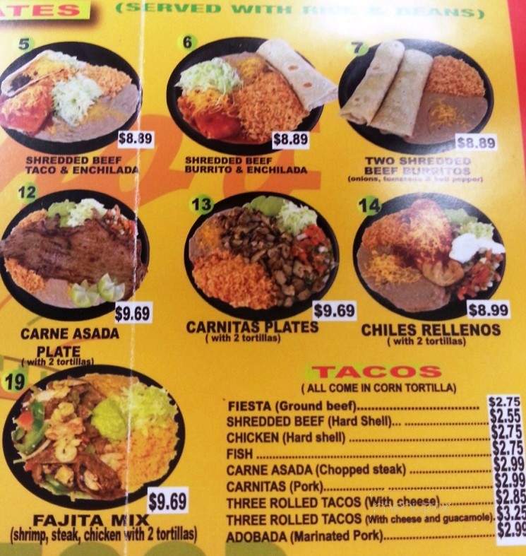 Pancho's Mexican Food - Springfield, MO menu_pic