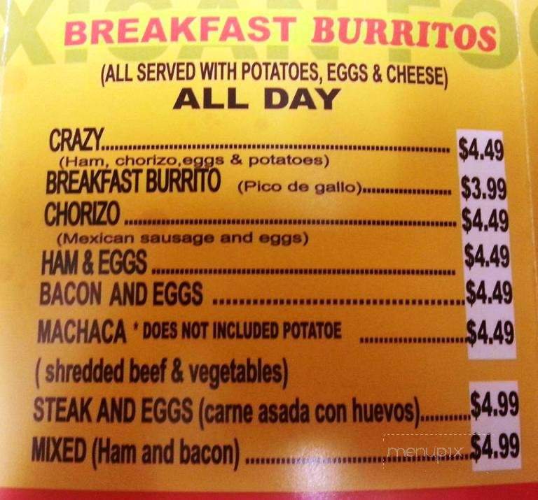 Pancho's Mexican Food - Springfield, MO menu_pic
