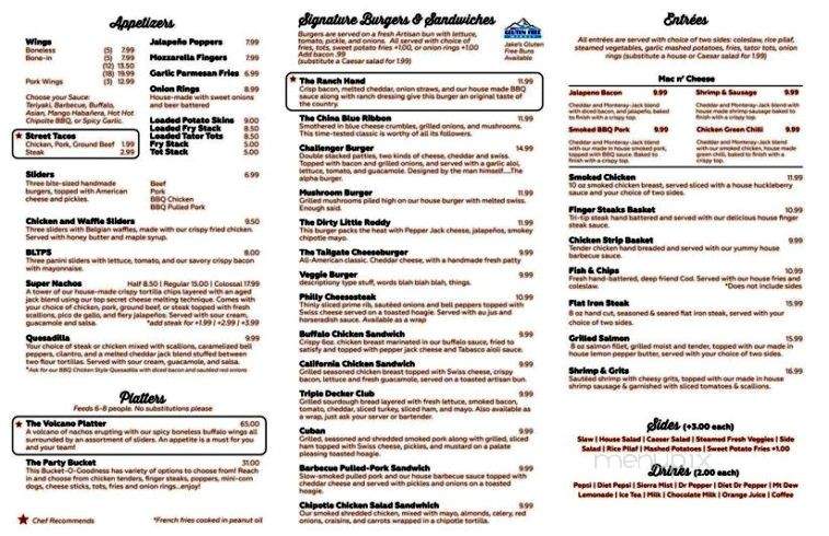 The Tailgate Sports Bar & Grill - Boise, ID menu_pic