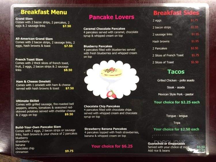 LA Michoacana Real - Fond du Lac, WI menu_pic
