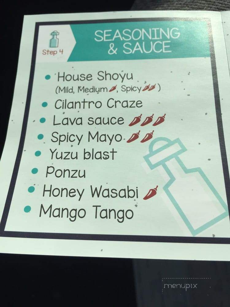 Simply Poke - La Habra, CA menu_pic