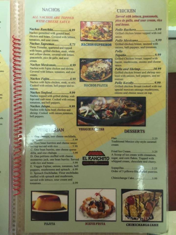 El Ranchito - Camden, AR menu_pic