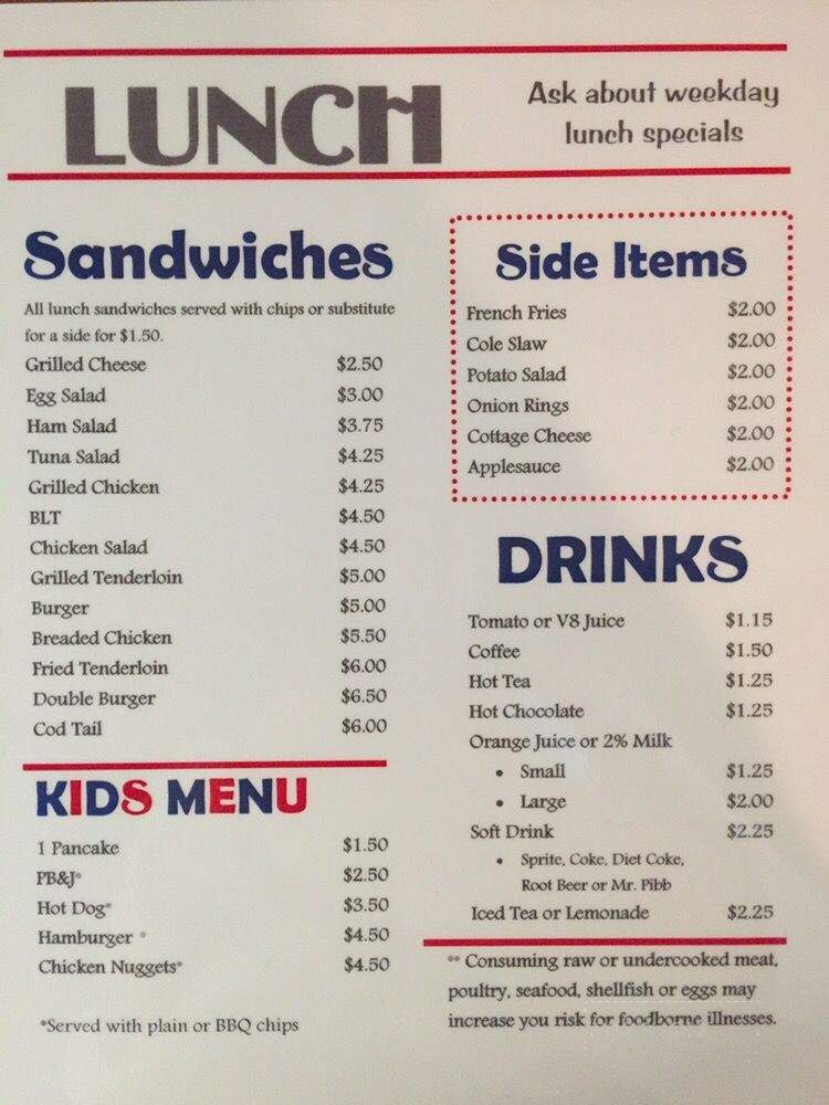 AJ's Diner - Richmond, IN menu_pic