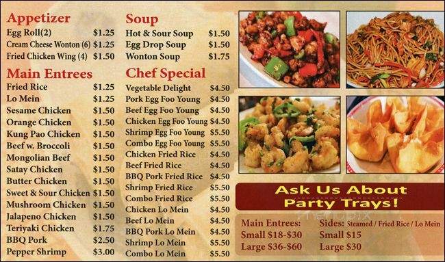 Ho-Ho Chinese - Denver, CO menu_pic