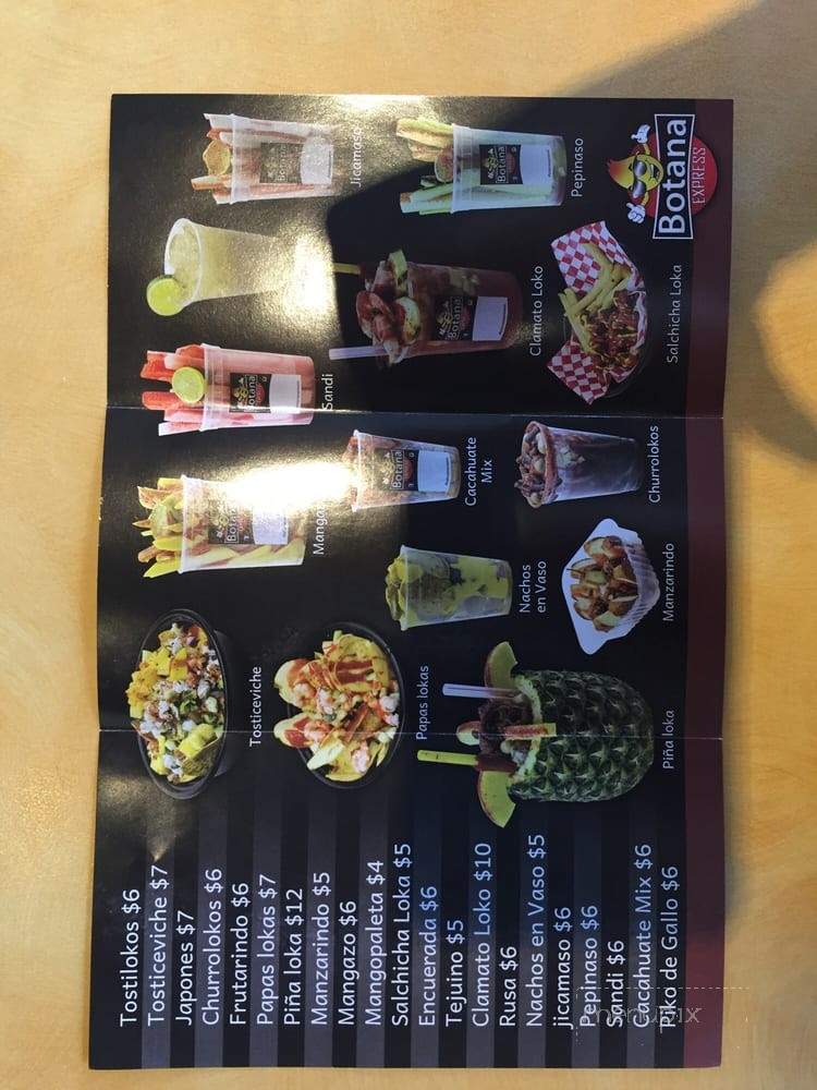 Botana Express - Santa Ana, CA menu_pic