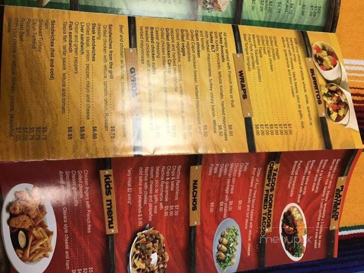 Glorias Mexican Food - Jersey City, NJ menu_pic