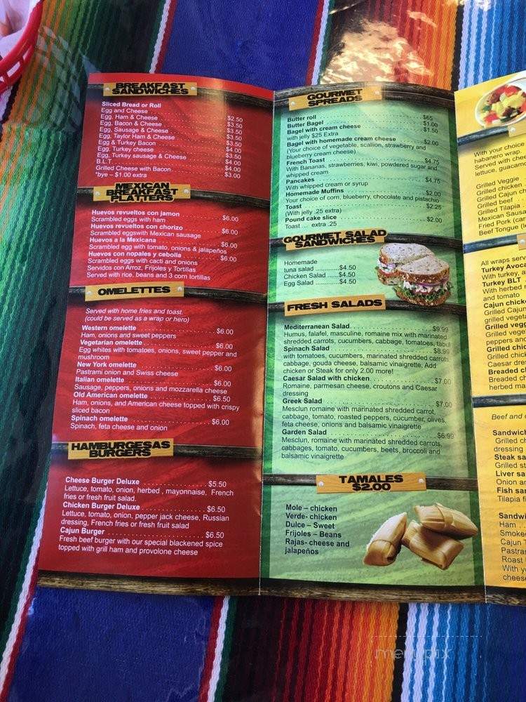 Glorias Mexican Food - Jersey City, NJ menu_pic