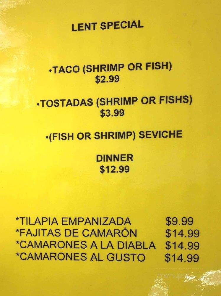 La Nueva Taqueria - Plainfield, IL menu_pic